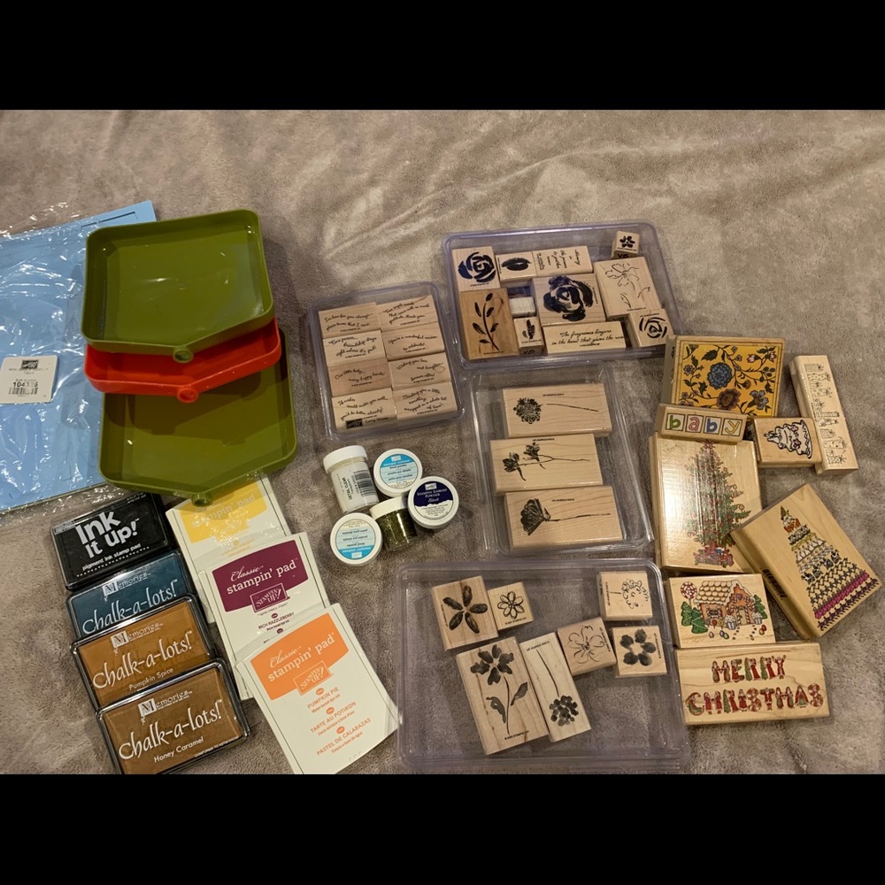 Lot of Stamping Supplies